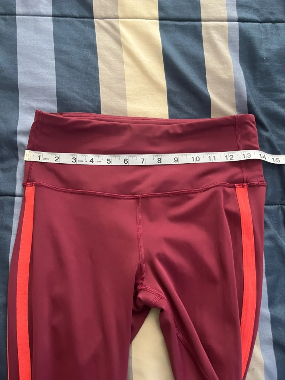 🍋 LIKE NEW Lululemon Zip The Line Crop *23 in Deep Ruby/Poppy Coral - Sz 8 - Picture 14 of 17